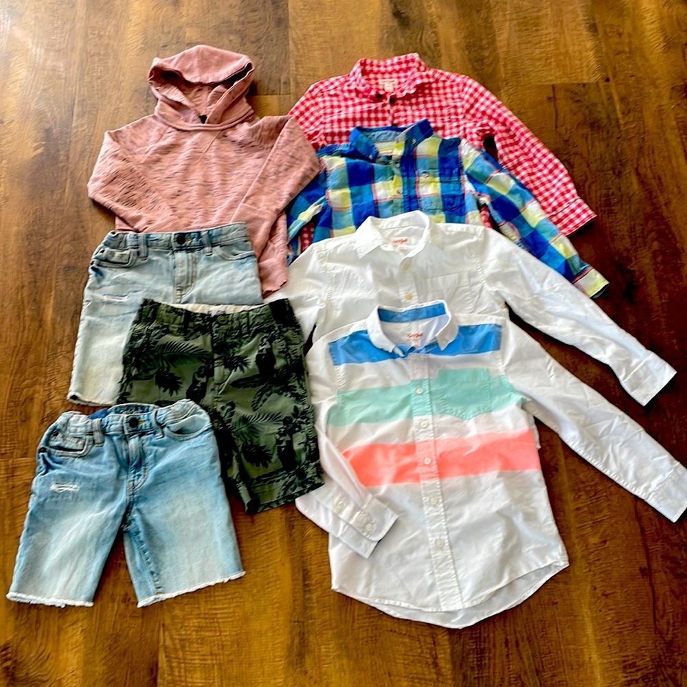 Youth Boy’s Size 6 & 7 6-7 Small Cat & Jack, Gap, & Art class clothes lot